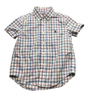 Ralph Lauren Boys Kids Multicolor Polo Shirt Pony Logo Natural Stretch 4